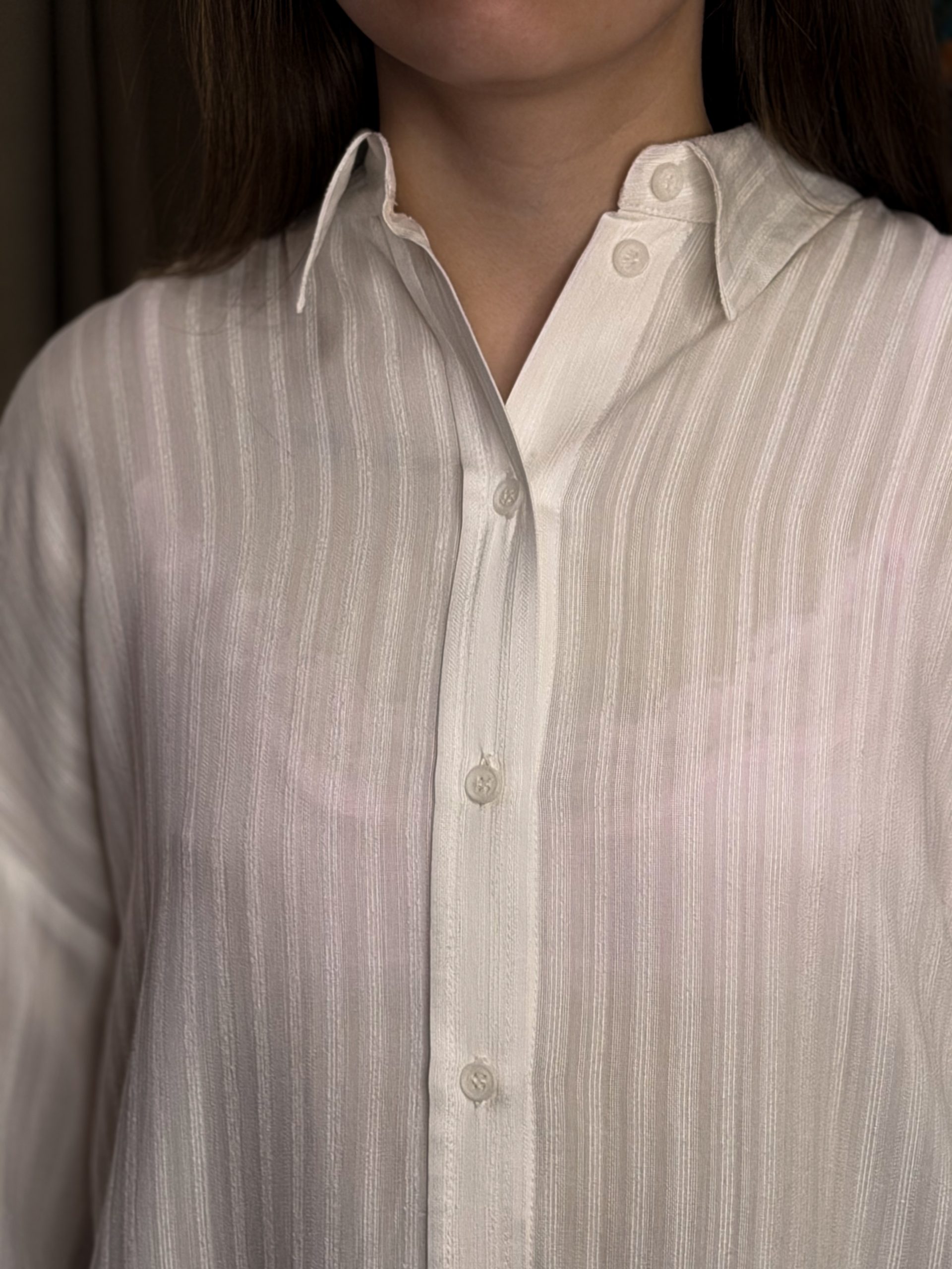 Рубашка базовая из премиальной фактурной итальянской ткани  DAISYKNIT