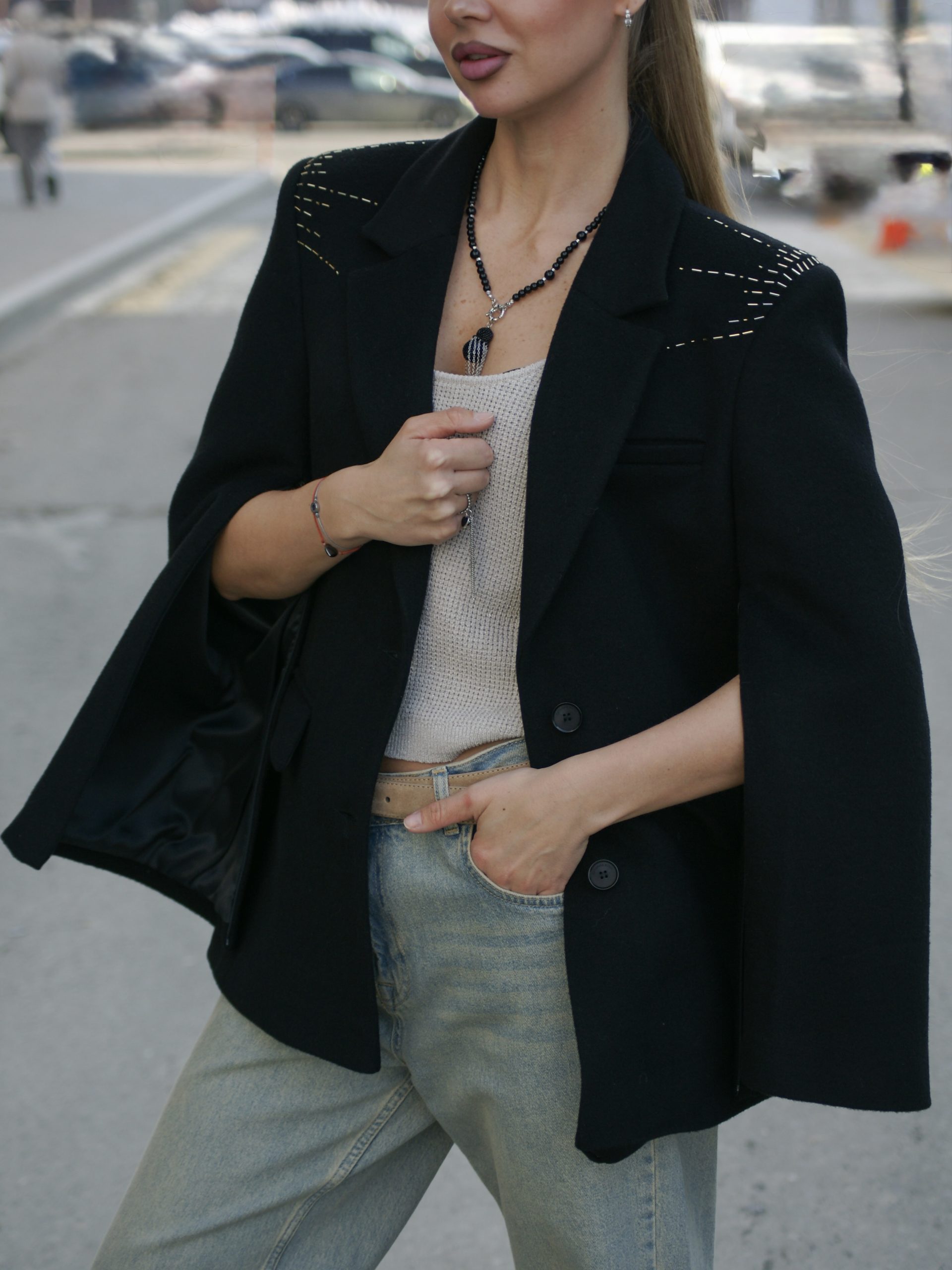 Полу-пальто с рукавами Кейт