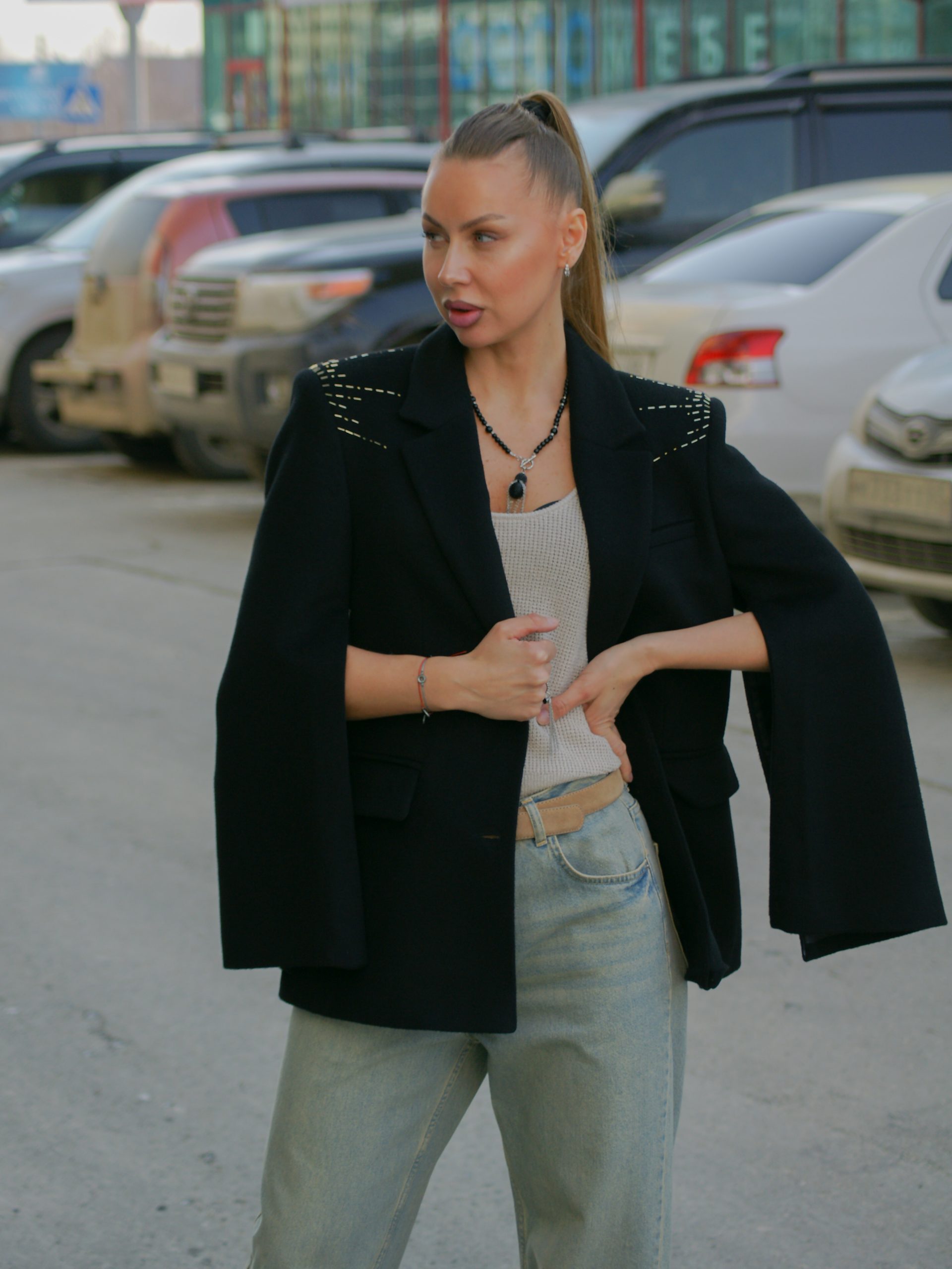 Полу-пальто с рукавами Кейт