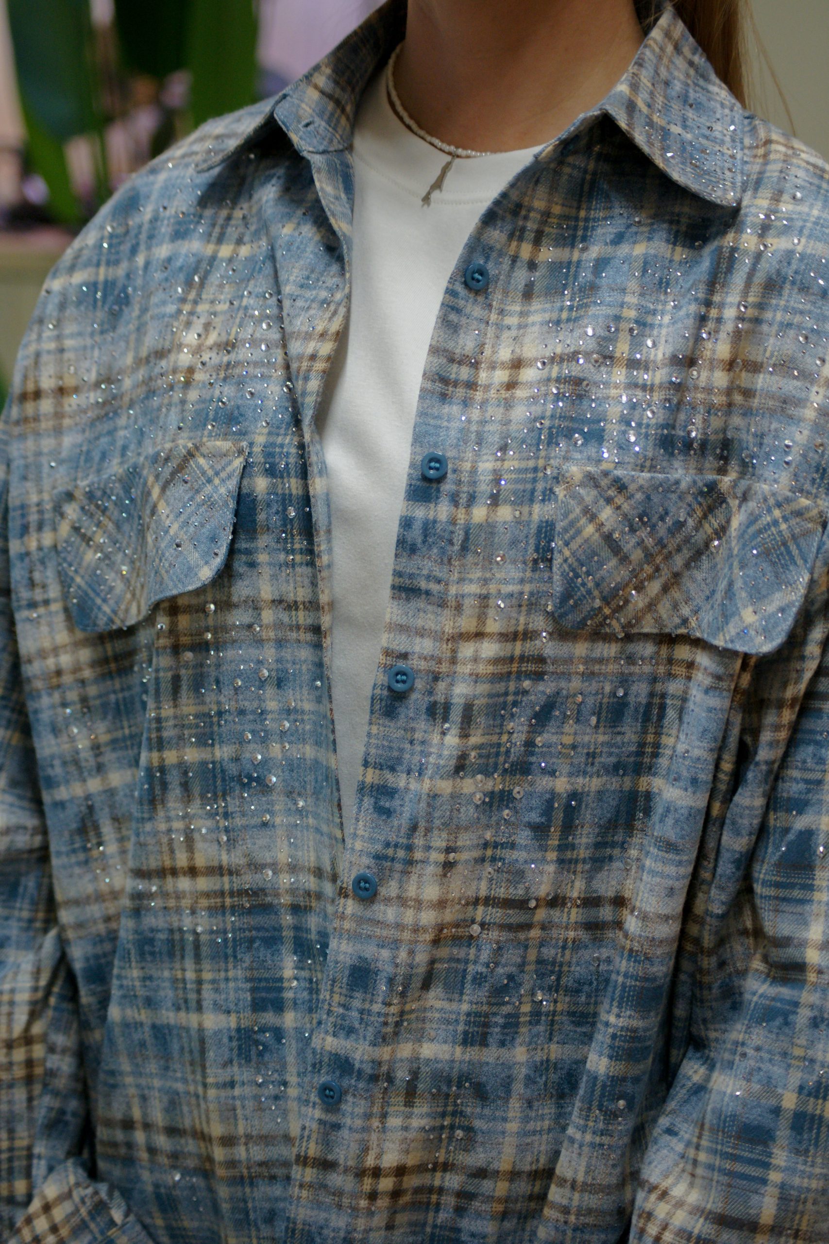 Рубашка со стразами  CATARINA NOVA